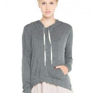 Brandy Melville Dark Grey Layla Hoodie